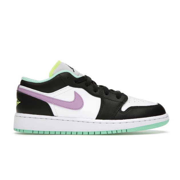 green glow jordan 1 low